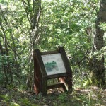 panneau sentier botanique