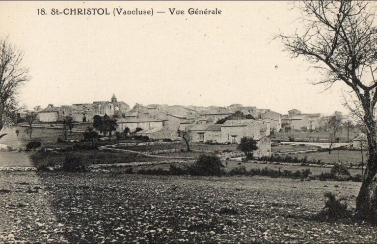 Vue de Saint Christol autrefois